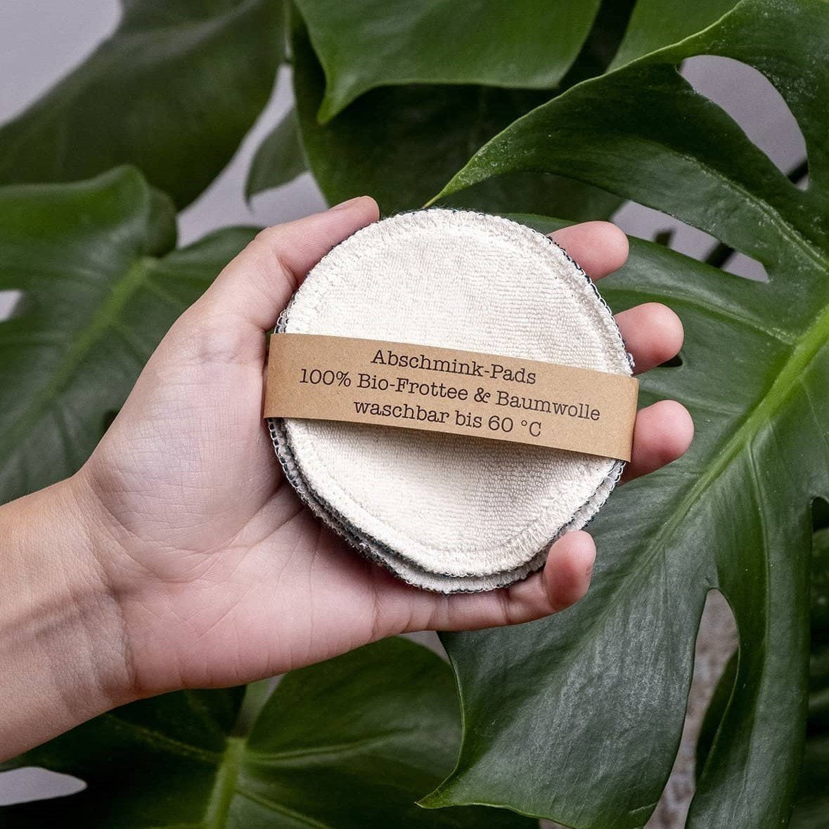 Abschminkpads aus Bio-Baumwolle/Bio-Frottee Grüner Gedanke