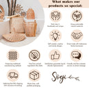 Großer Rattan -Lampenschirm - Runde Boho -Anhänger Licht - handgefertigte Rattan -Hängelampe - Naturfaser gewebter Lampenschirm (Ø 56 cm) Anjani