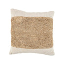 Der Raffia-Stempel-Kissenbezug – Natur