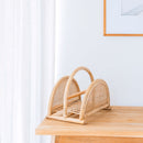 Rattan-Zeitungsständer – Zeitschriftenhalter – Boho-Zeitungskorb – handgefertigter Rattan-Zeitungshalter ALOR