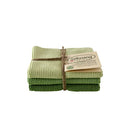 Gestrickte Spültücher/ Wischtücher Staubiges Grün Kombi Bio - Hochwertig, nachhaltig und stilvoll | Grüner Gedanke