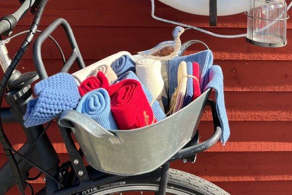 Gestricktes Handtuch Warmes Rot - Hochwertig, nachhaltig und stilvoll | Grüner Gedanke