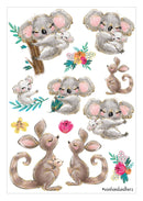 Klebetattoos "Süße Freunde" - Hochwertig, nachhaltig und stilvoll | Grüner Gedanke