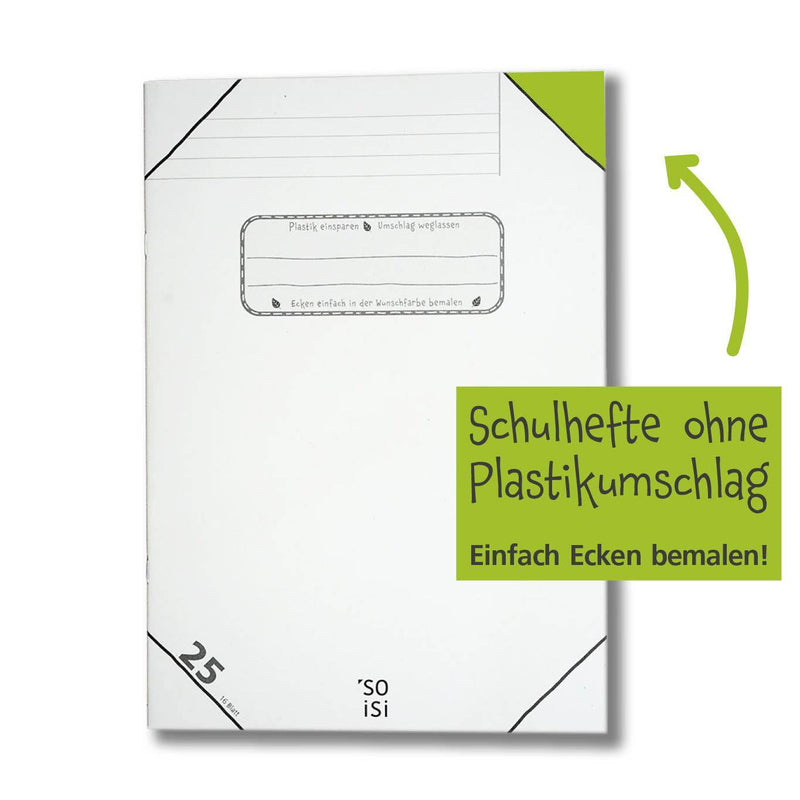Schulhefte ohne Plastikumschlag - Hochwertig, nachhaltig und stilvoll | Grüner Gedanke