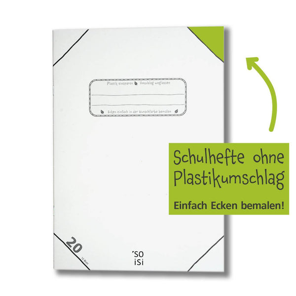 Schulhefte ohne Plastikumschlag - Hochwertig, nachhaltig und stilvoll | Grüner Gedanke