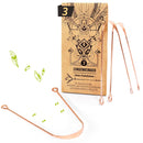 Zungenreiniger aus Kupfer (3 Stück) - Hochwertig, nachhaltig und stilvoll | Grüner Gedanke