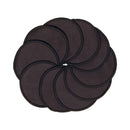 Abschminkpads aus Bio - Baumwolle in Schwarz (10 Stück) mit Waschbeutel - Hochwertig, nachhaltig und stilvoll | Grüner Gedanke