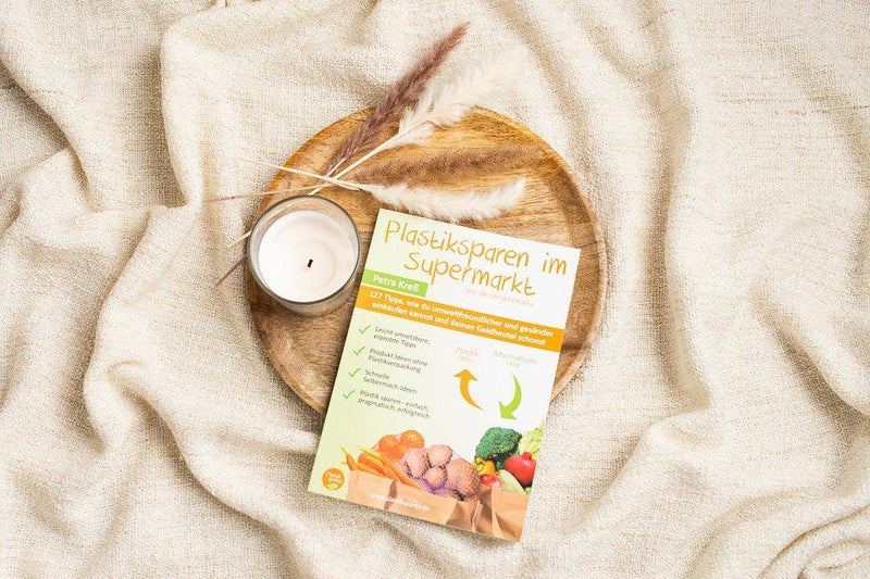Buch "Plastiksparen im Supermarkt und Drogeriemarkt" - Hochwertig, nachhaltig und stilvoll | Grüner Gedanke