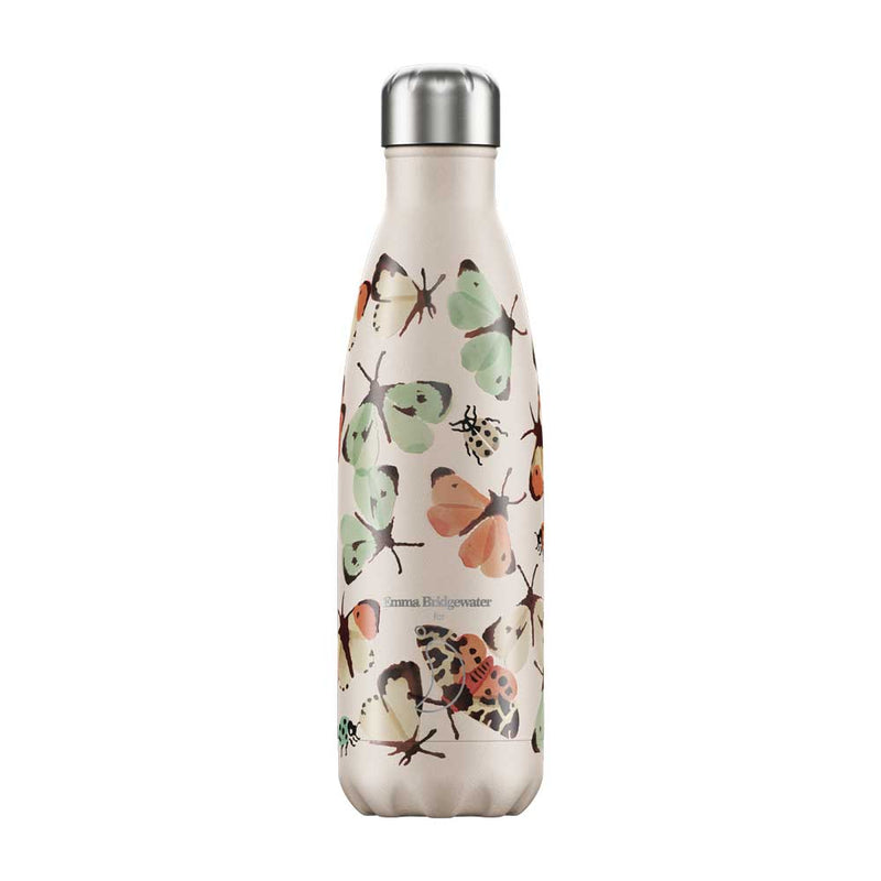 Isolier-Trinkflasche mit Schmetterlingen von Chilly's Bottles