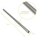 Edelstahl Trinkhalme mit Reinigungsbürste (gerade oder gebogen) - Hochwertig, nachhaltig und stilvoll | Grüner Gedanke