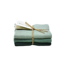 Gestrickte Spültücher/ Wischtücher Antikgrün Kombi - Hochwertig, nachhaltig und stilvoll | Grüner Gedanke