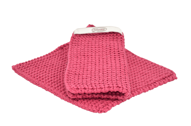 Gestrickte Topflappen Dunkles Antikrosa - Hochwertig, nachhaltig und stilvoll | Grüner Gedanke