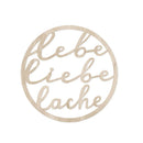 Holzkranz Lebe Liebe Lache - Hochwertig, nachhaltig und stilvoll | Grüner Gedanke
