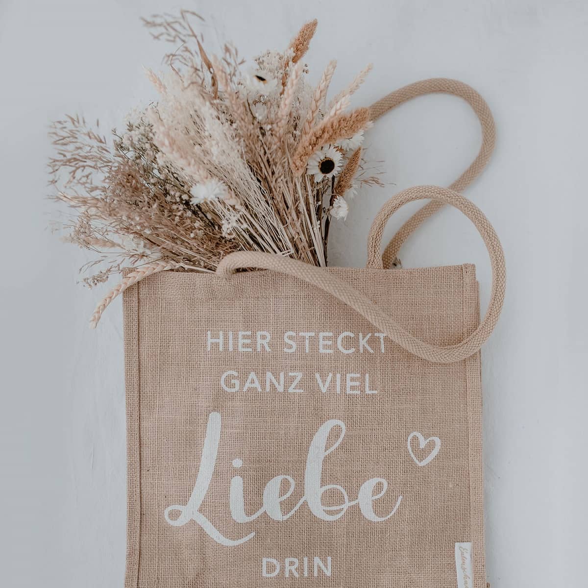 Jute Shopper Liebe - Hochwertig, nachhaltig und stilvoll | Grüner Gedanke