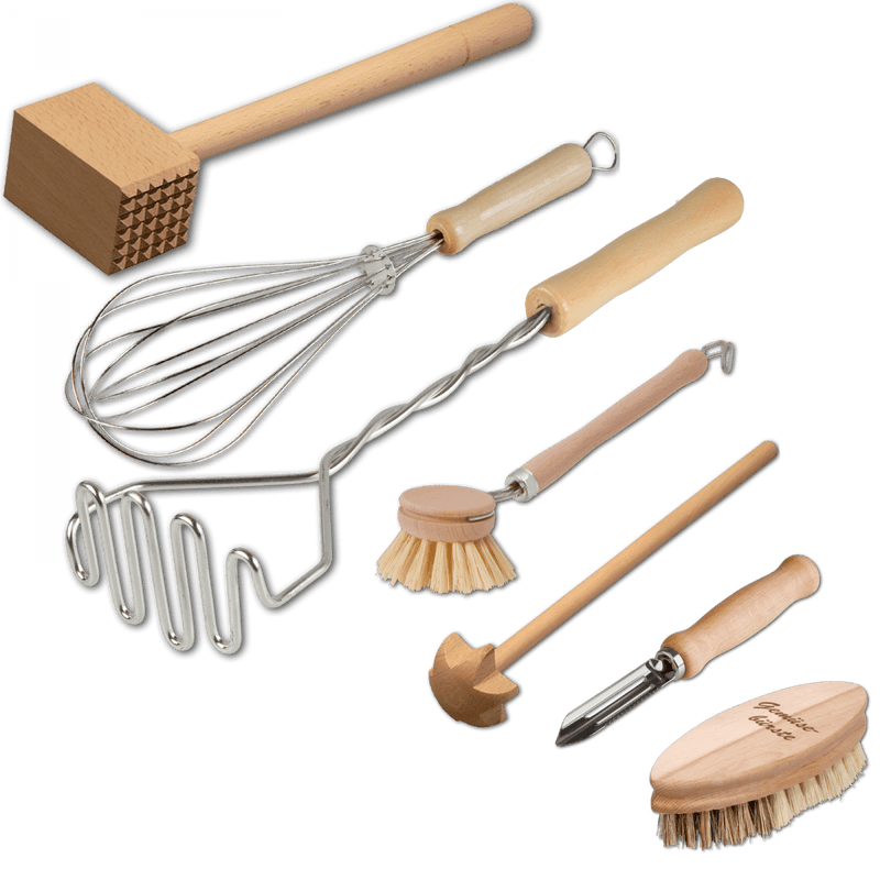 Küchenhelfer Set 7-teilig aus Buchenholz
