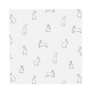 Leinen Servietten Motiv Kaninchen (4er Set) - Hochwertig, nachhaltig und stilvoll | Grüner Gedanke