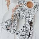 Leinen Servietten Motiv Punkte 4er Set - Hochwertig, nachhaltig und stilvoll | Grüner Gedanke