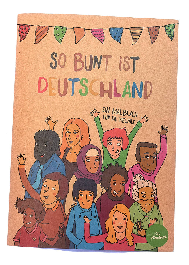 Malbuch für die Vielfalt - Deutschland Edition - Hochwertig, nachhaltig und stilvoll | Grüner Gedanke