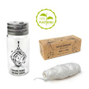 Natur Zahnseide im Glas - Flakon - Hochwertig, nachhaltig und stilvoll | Grüner Gedanke