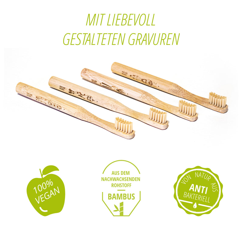 Bambus Zahnbürste für Kinder von Nature Nerds