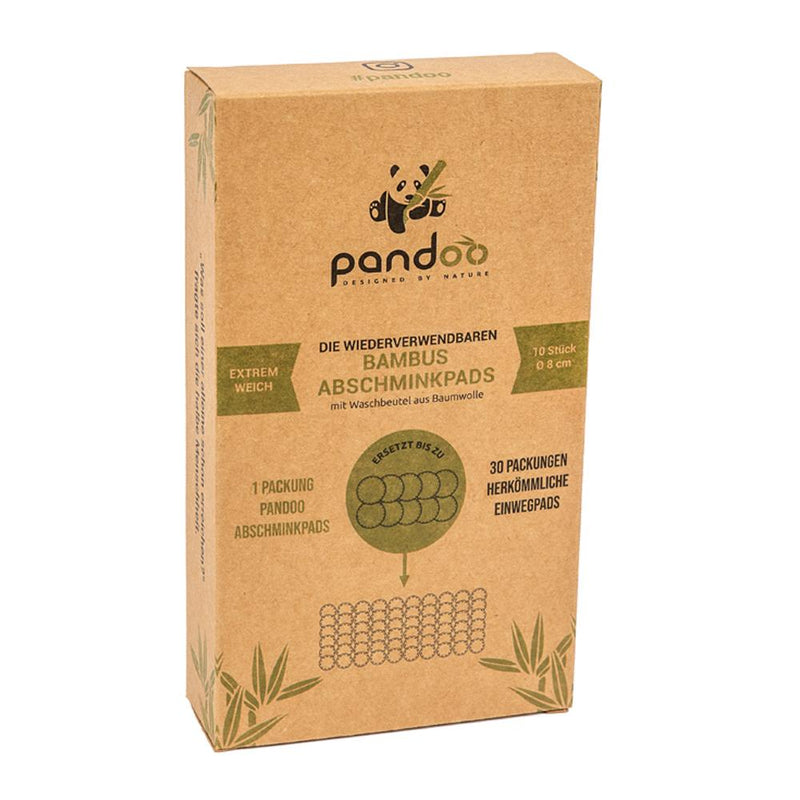 Bambus Abschminkpads Verpackung von pandoo