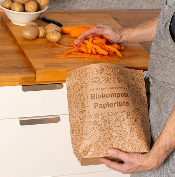 Papiertüten für Biomüll und Kompost - Hochwertig, nachhaltig und stilvoll | Grüner Gedanke