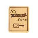 Raclette Brettchen/Untersetzer "It's Raclette time" aus Buchenholz - Hochwertig, nachhaltig und stilvoll | Grüner Gedanke