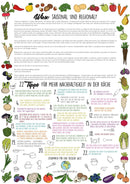 Saisonal - Regional Kalender DinA4 - Hochwertig, nachhaltig und stilvoll | Grüner Gedanke