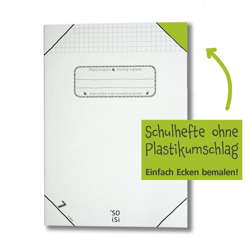 Schulhefte ohne Plastikumschlag - Hochwertig, nachhaltig und stilvoll | Grüner Gedanke