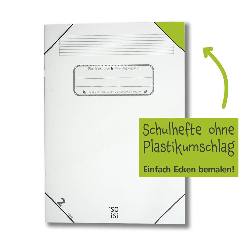 Schulhefte ohne Plastikumschlag - Hochwertig, nachhaltig und stilvoll | Grüner Gedanke
