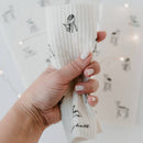 Schwammtücher Motiv Rehe 3er Set - Hochwertig, nachhaltig und stilvoll | Grüner Gedanke