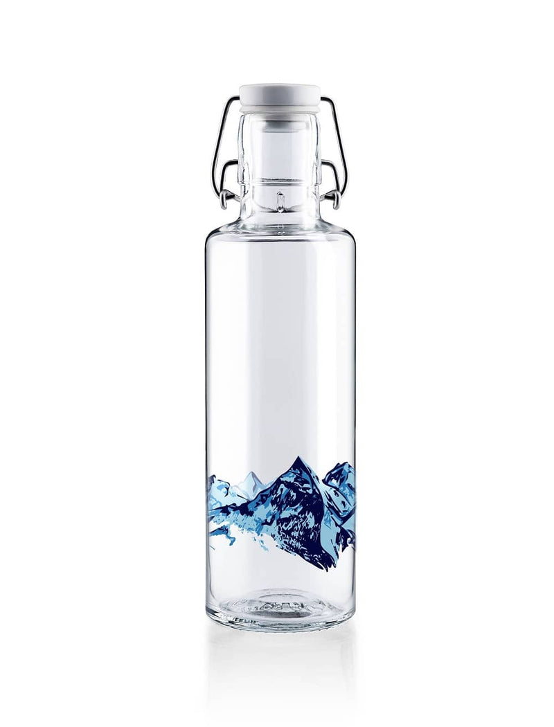Trinkflasche "Alpenblick" aus Glas von Soulbottles