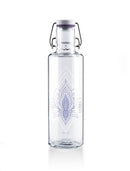 Trinkflasche "Just breathe" aus Glas - Hochwertig, nachhaltig und stilvoll | Grüner Gedanke