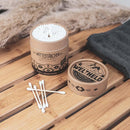 Wattestäbchen aus Bambus und Bio Baumwolle (200 Stück) in einer stylischen Papierdose - Hochwertig, nachhaltig und stilvoll | Grüner Gedanke